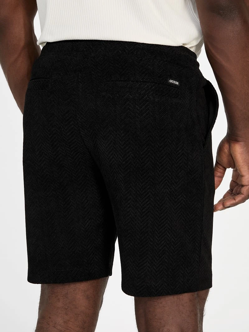 Eco Calvin Chevron-Knit Shorts