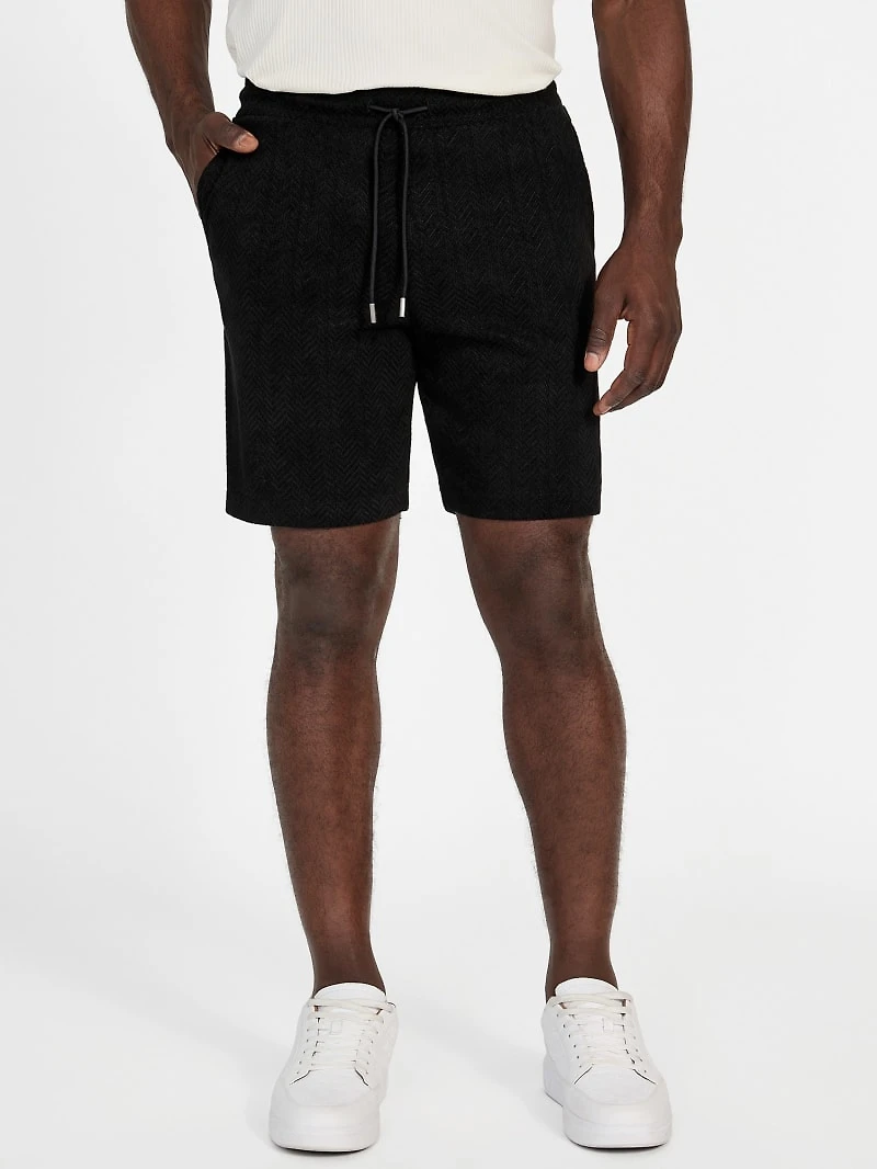 Eco Calvin Chevron-Knit Shorts