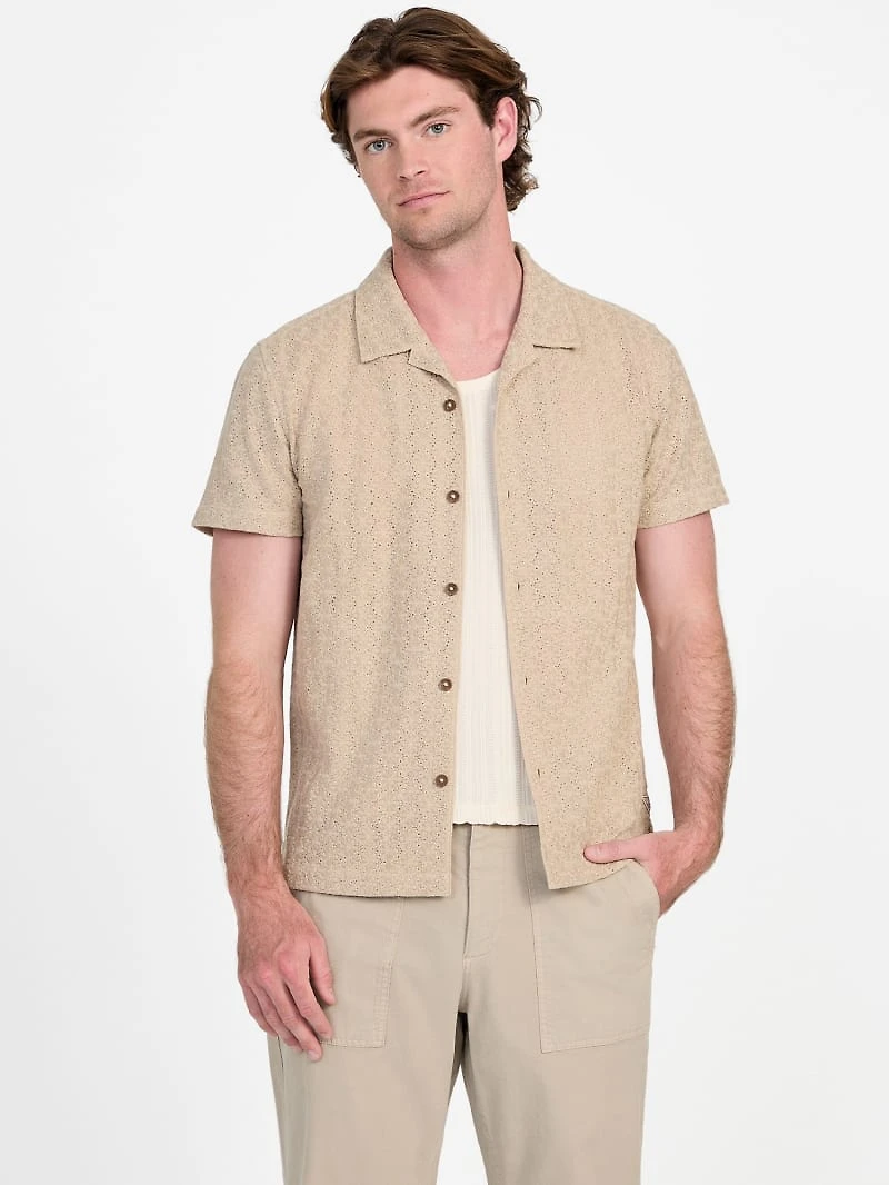Wesley Crochet Resort Shirt