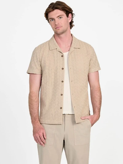Wesley Crochet Resort Shirt