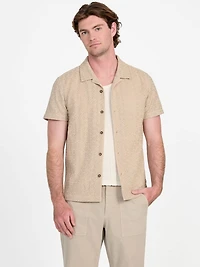 Wesley Crochet Resort Shirt