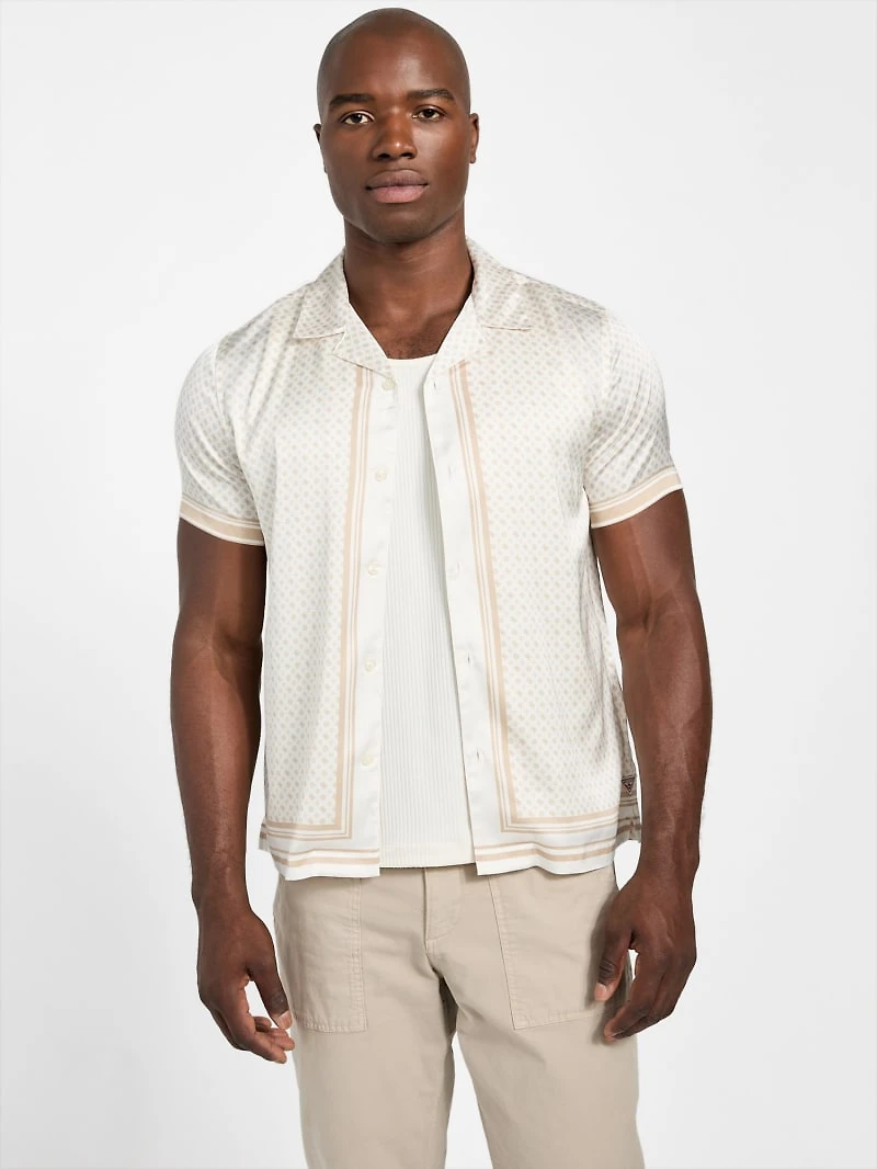 Eco Peony Satin Shirt