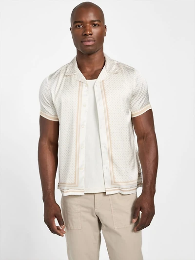 Eco Peony Satin Shirt
