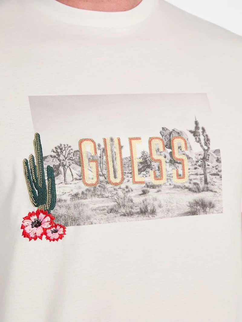 Eco Cactus Garden Embroidered Tee