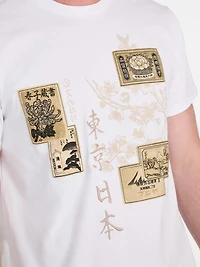 Eco Japanese Stamps Tee