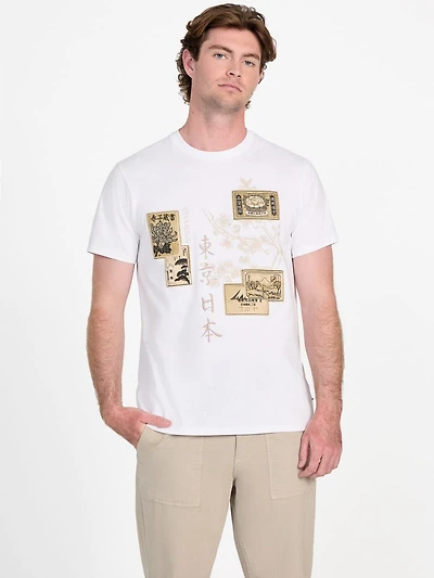 Eco Japanese Stamps Tee