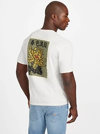 David Floral Applique Tee
