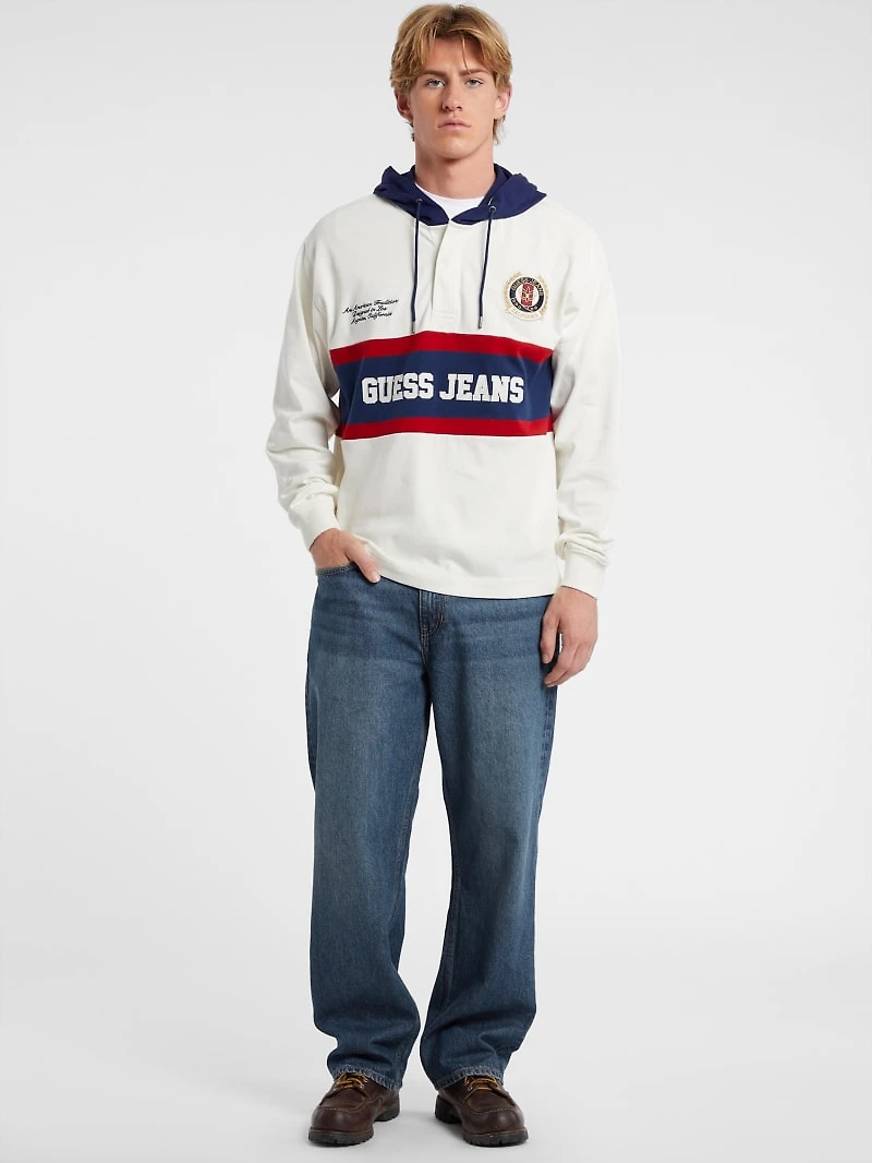 Hooded Rugby Pullover