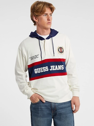 Hooded Rugby Pullover