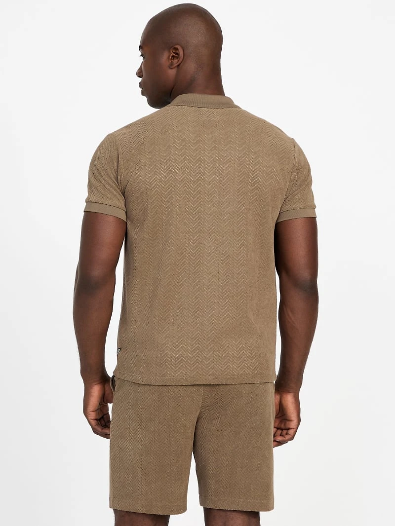 Eco Calvin Chevron-Knit Shirt