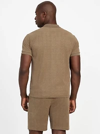 Eco Calvin Chevron-Knit Shirt