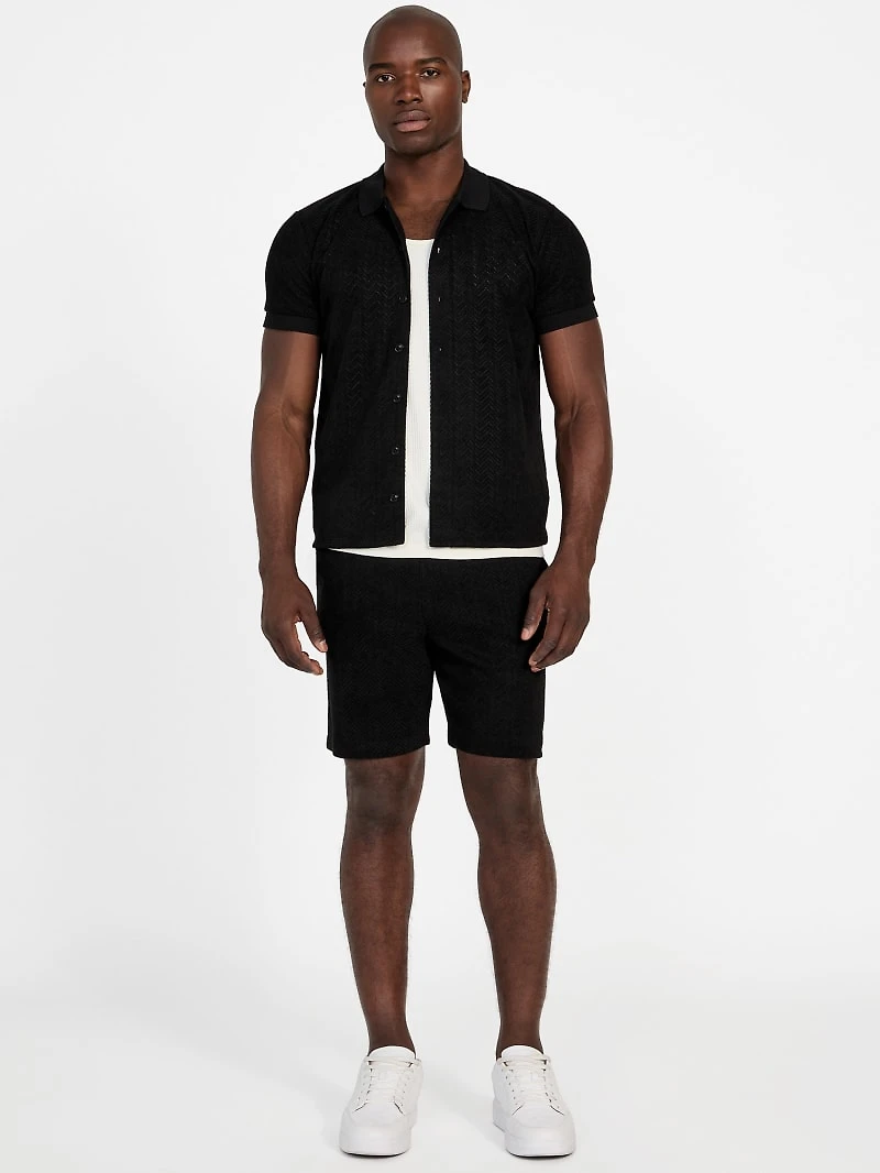 Eco Calvin Chevron-Knit Shirt