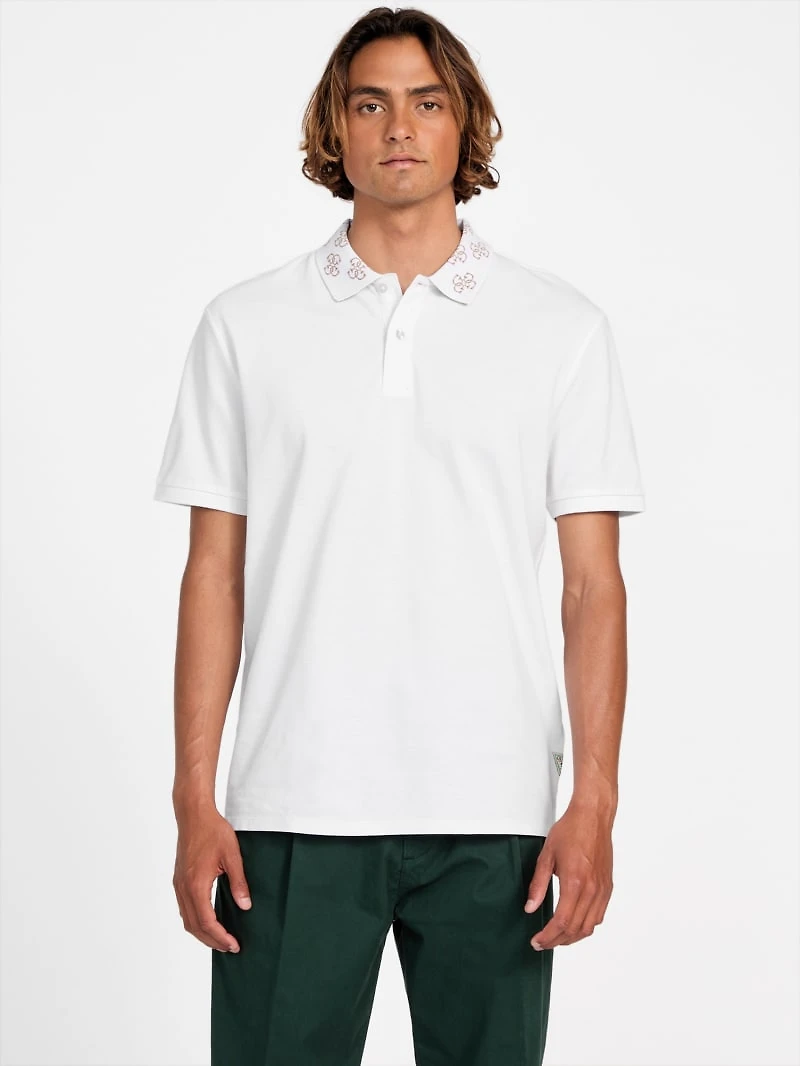 Eco Jacquard Logo Collar Polo