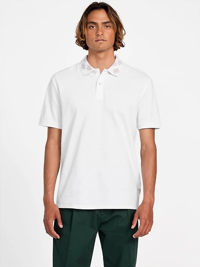 Eco Jacquard Logo Collar Polo