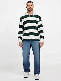 Eco Alpine Stripe Rugby Polo