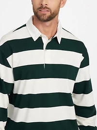 Eco Alpine Stripe Rugby Polo