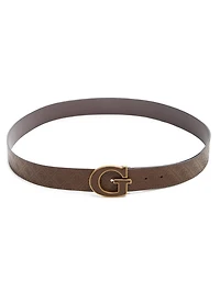 Quattro G Leather Belt