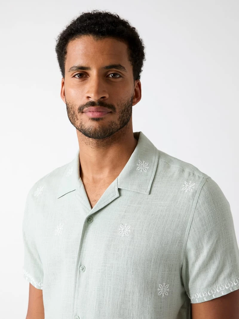 Embroidered Camp Shirt