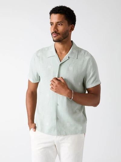 Embroidered Camp Shirt