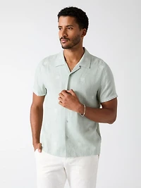 Embroidered Camp Shirt