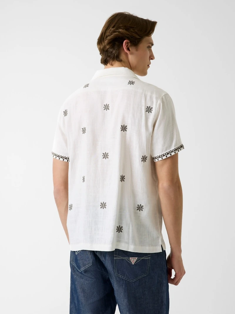 Embroidered Camp Shirt