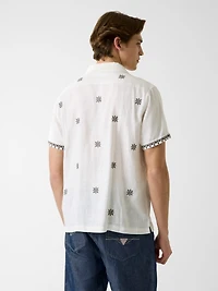 Embroidered Camp Shirt