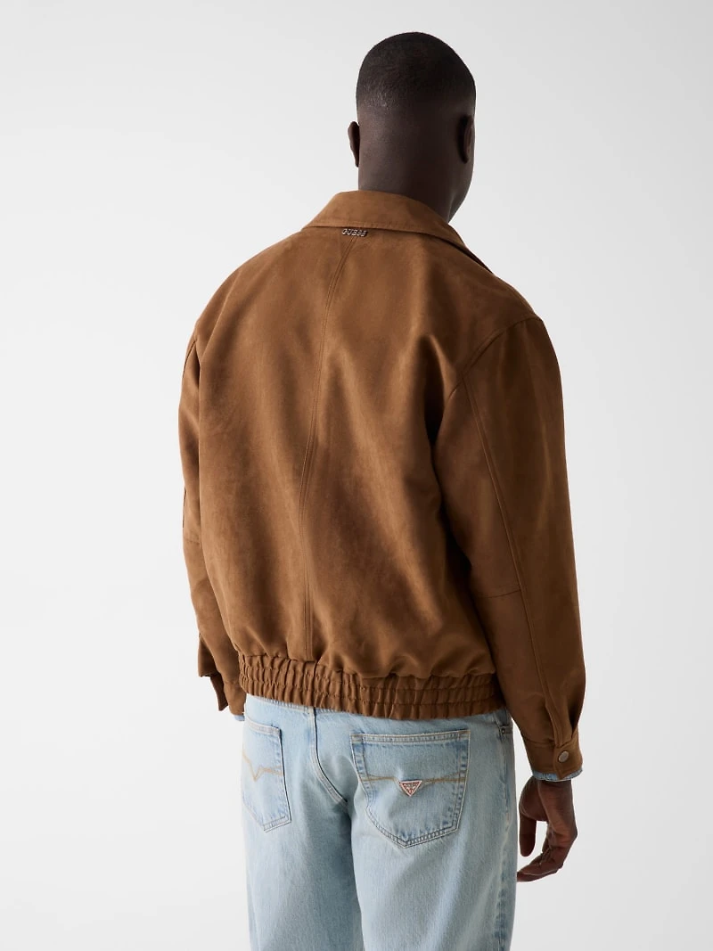 Faux-suede jacket