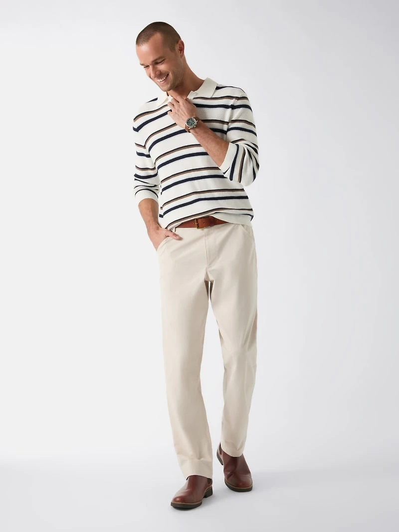 Striped viscose-blend sweater