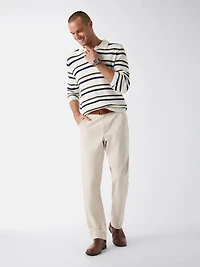 Striped viscose-blend sweater