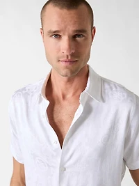 Lion Peony Jacquard Shirt