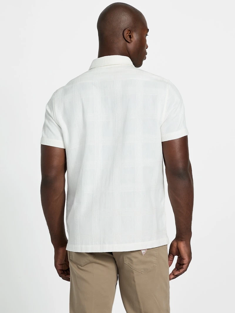 Checked texture shirt