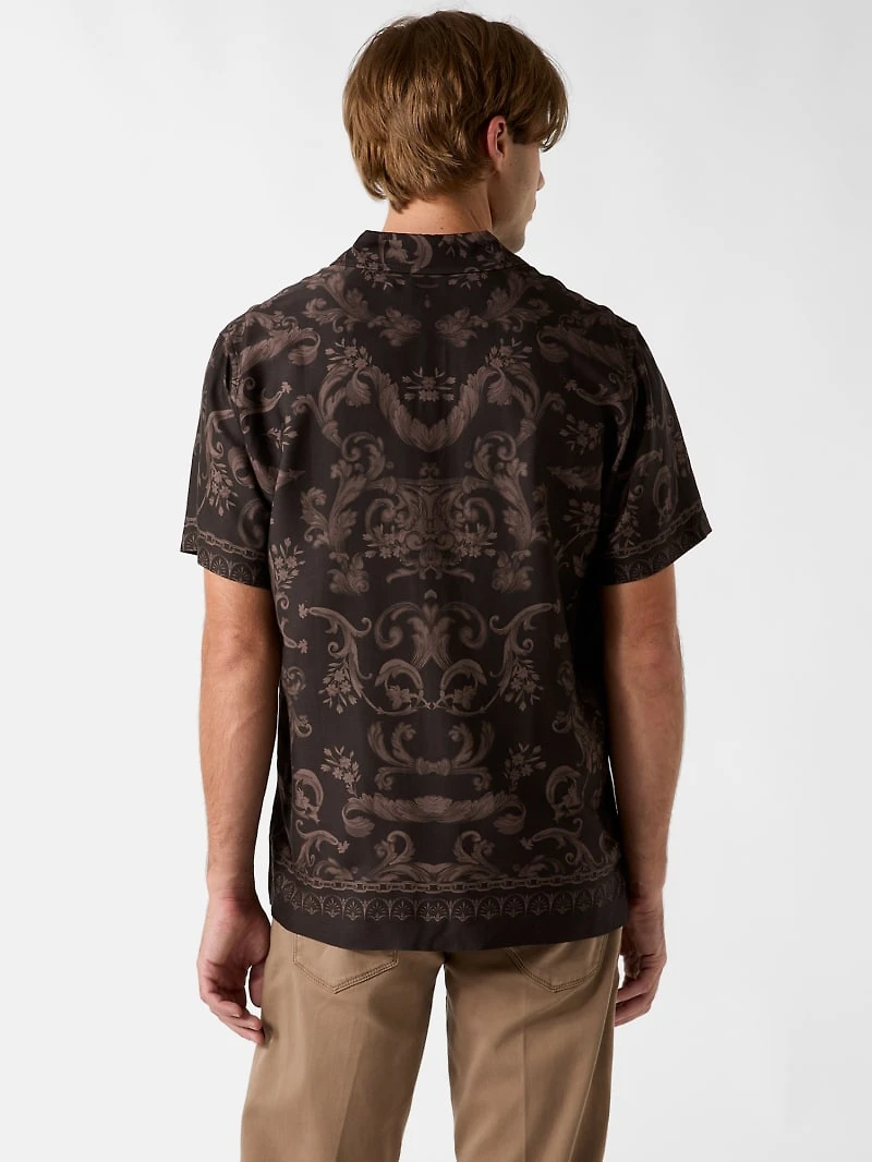 Baroque Border Print Shirt