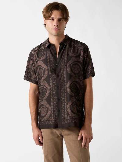 Baroque Border Print Shirt