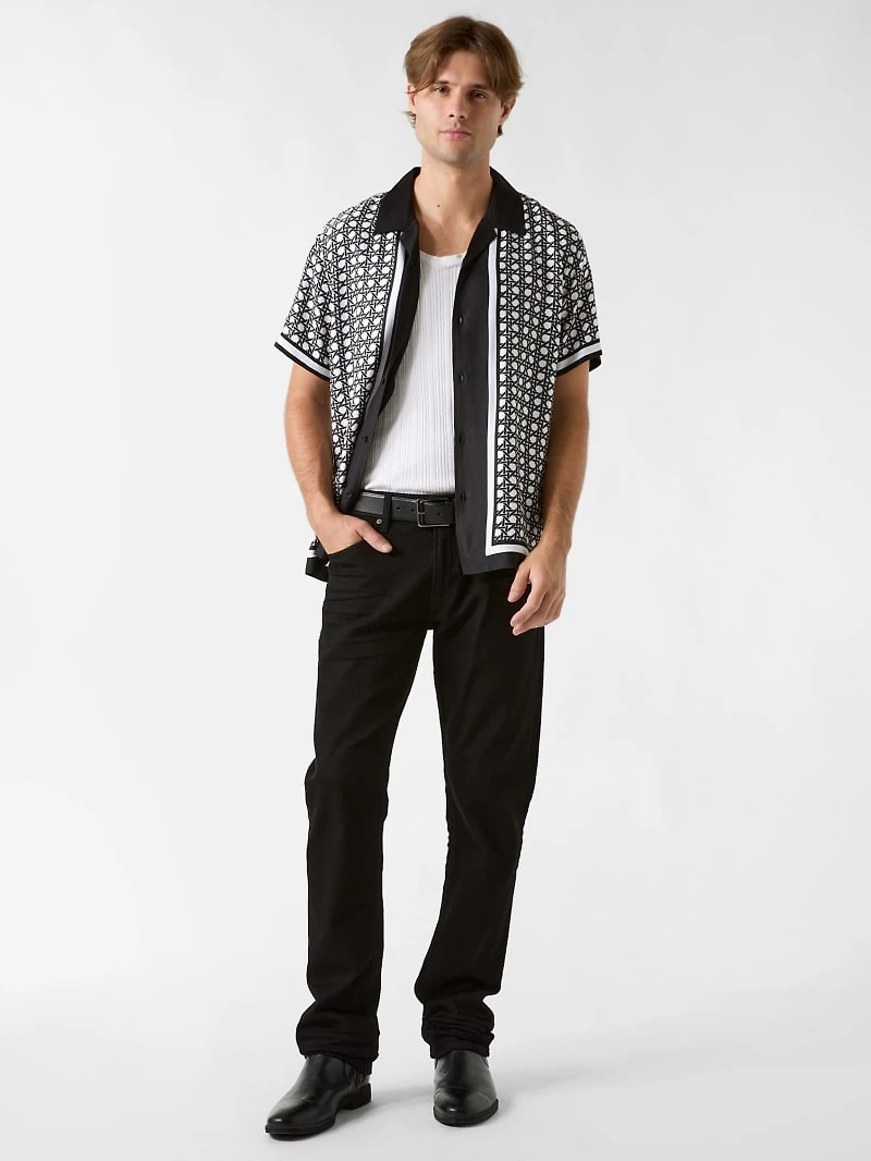 Basketweave Border Shirt