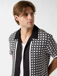 Basketweave Border Shirt