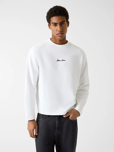 Boxy fit knit t-shirt