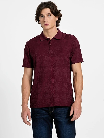Eco Tonal Jacquard Polo