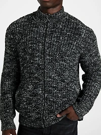 Austin Slub Zip-Up Cardigan