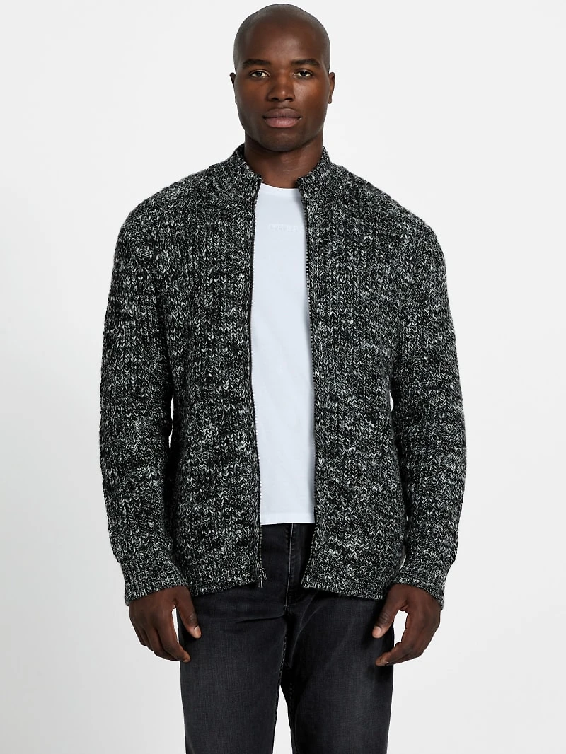 Austin Slub Zip-Up Cardigan