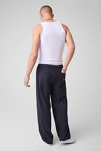 Pinstriped pants