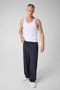 Pinstriped pants