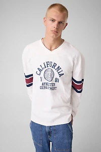Long-sleeves printed t-shirt