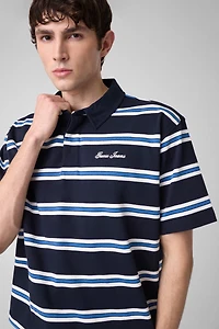 Striped polo t-shirt