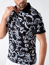 Printed polo shirt