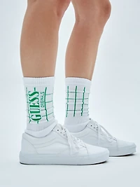 GUESS Originals Grid Crew Socks