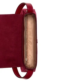 Avelina Rhinestone Logo Shoulder Bag