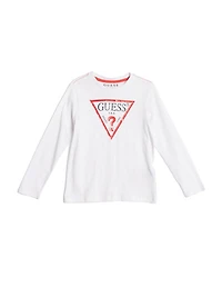 GUESS Kids Long-Sleeve Logo Tee (2-7)