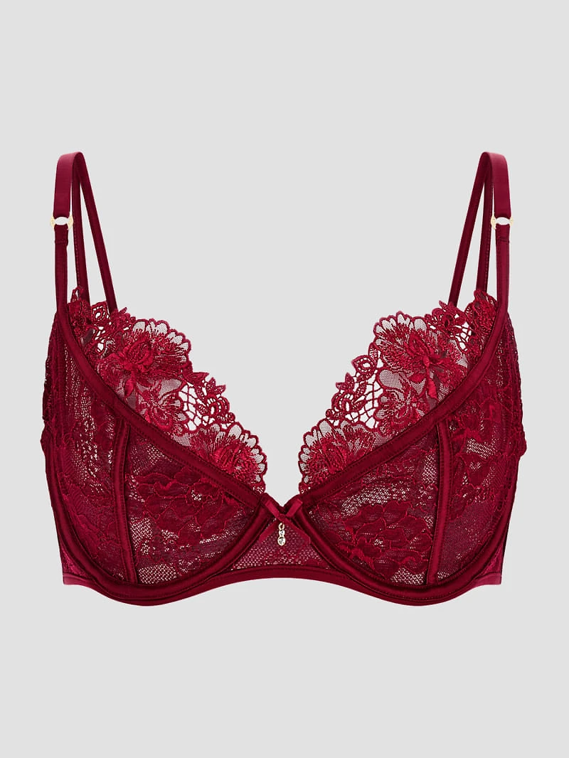 Rebecca Floral Lace Balcony Bra