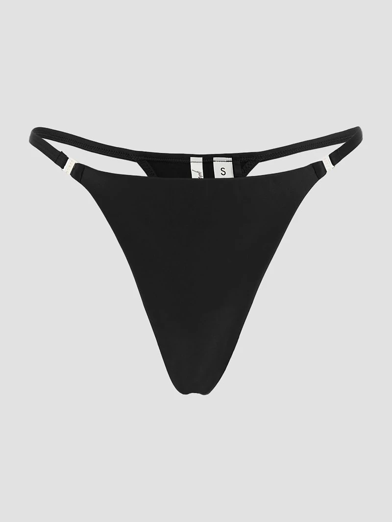 Tania Faux-Leather Thong Panty