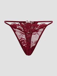Rebecca Floral Lace Thong Panty